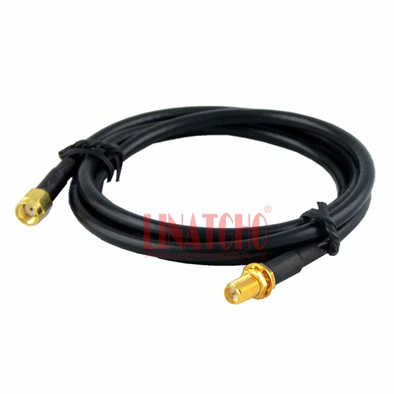 1m coaxial rg58 wifi router 2 4ghz antenna sma jumper cable RP SMA Female to RP
