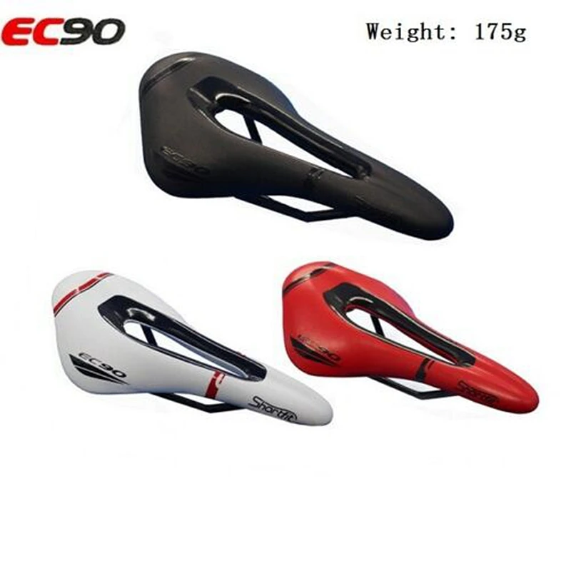

EC90 Bicycle Saddle EVO Bike Seat Men Cycling Cushion Mountain Bike Seat Pad CR-MO Steel Bow Hollow Design Bike Racing Saddle