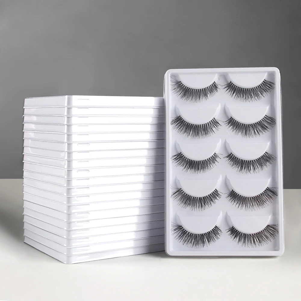 

5Pairs/Set Pro Natural Long Sparse Cross False Eyelashes Black Eye Lashes Makeup Beauty Extension Tools for Women