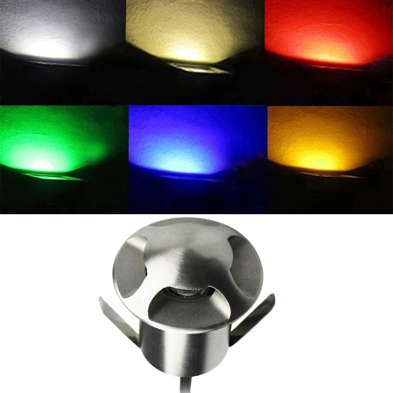 

LED Buried Waterproof 67 DC12V Outdoor Recessed Deck Light 1 Side View Underground Lamp Stainless Steel Sidewalk Lighting