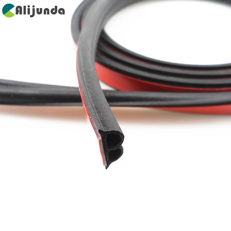 

Universal Car Sound Insulation Rubber Sealing Strip noise Noise Windproof Door Rubber Gasket Strip Car Styling 3 M glue