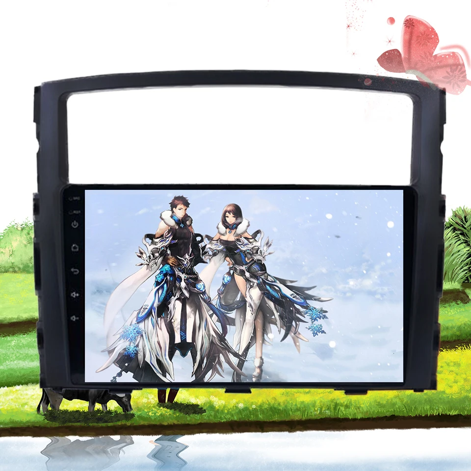 Top Android 9.1 Car DVD Player GPS Navigation Multimedia For Mitsubishi Pajero 2006 2007 2008 2009 2010 2011 wifi Carplay 3