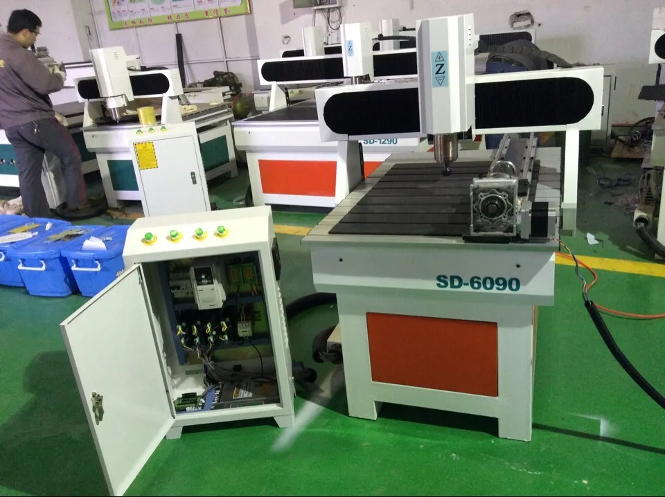 industrial use four 4axis 6090 2200W cnc router , cnc engraving machine