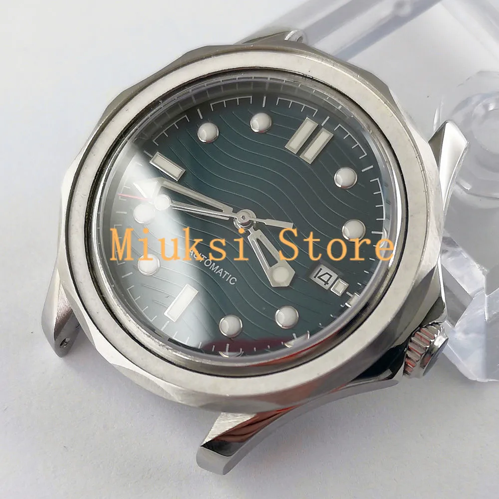 

New style fashion 41mm blue dial luminous sapphire crystal date waterproof automatic mens watch 2919