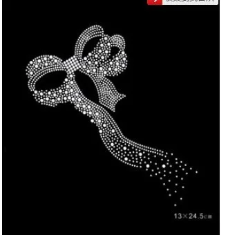 

20pcs/lot 13 *24.5cm butterfly hotfix rhinestones motif heat transfer iron on patch garment accessory