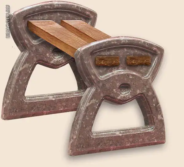 Plastic molds for concrete "Benches for Garden" for garden Plaster Stone Tiles Hard ABS Plastic