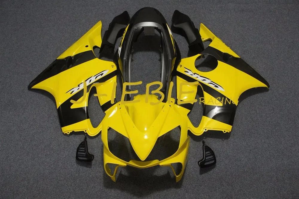 

Yellow black Injection Fairing Body Work Frame Kit for HONDA CBR600 CBR 600 CBR600F F4I 2004 2005 2006 2007