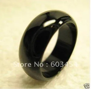 

Free shipping Wholesale cheap men Cool Black natural ONYX Band Ring 7#8# 9#/