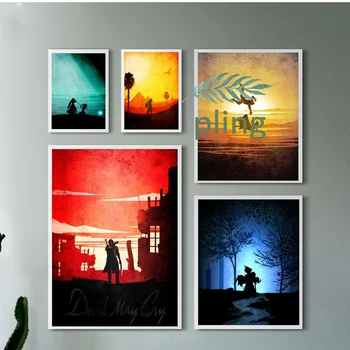 

Minimalist Video Game Art Canvas Painting Pictures for Living Room