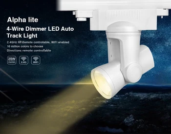 

Milight AC85V-265V 2.4G RF WIFI 25W 4-wire Dimmer Rail LED Tracklight Ceiling Rail light For Pendant Kitchen Clothes Shoe Shop