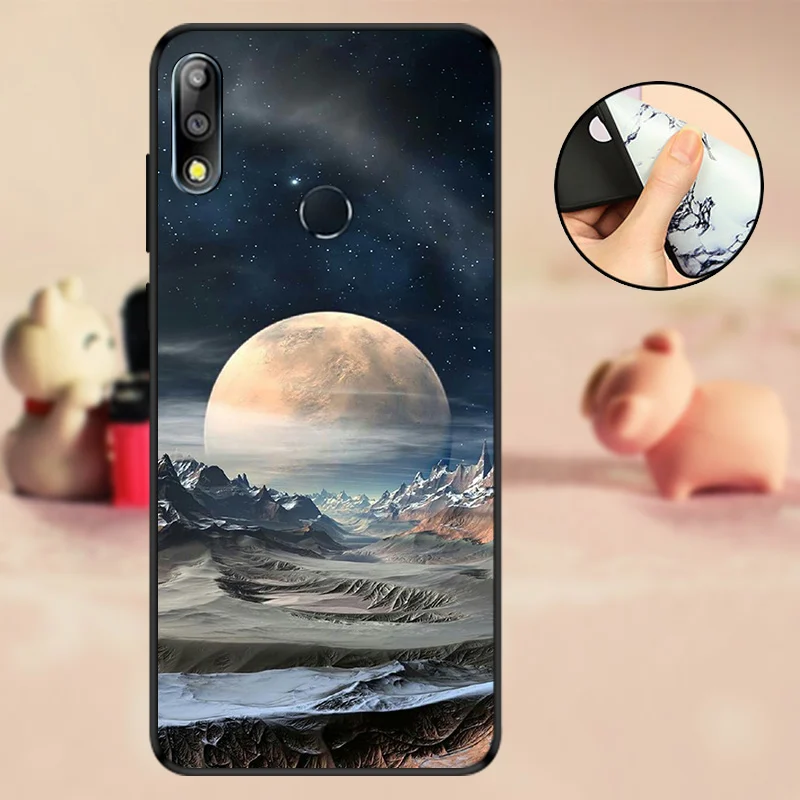 Чехол для ASUS ZB633KL ZenFone MAX PRO M2 ZB631KL мягкий силиконовый чехол черный бампер из ТПУ ZB