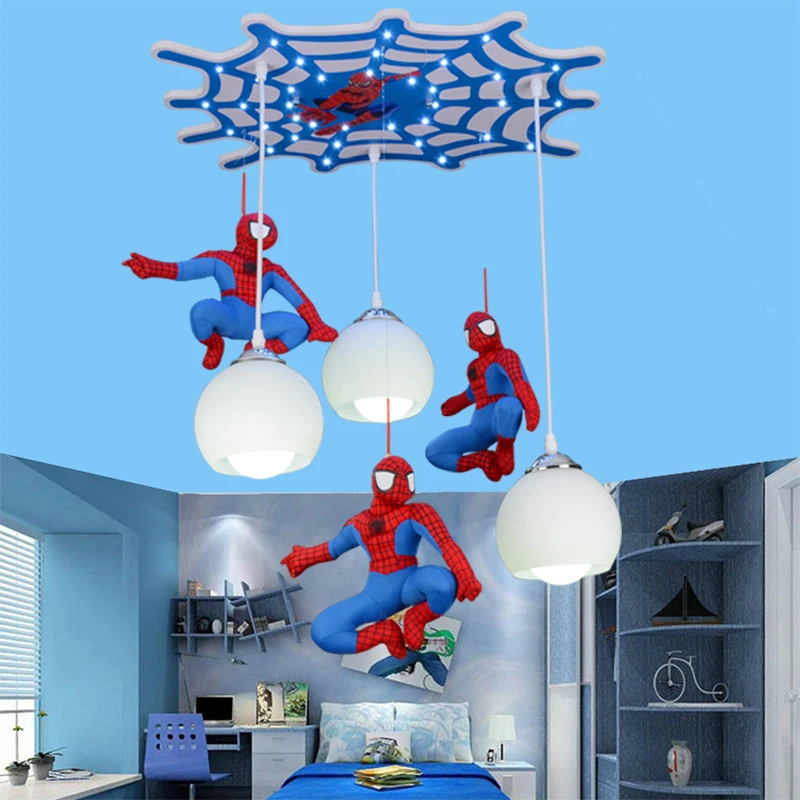 Simple Ceiling Lights Spider Man Pattern For Decoration Cartoon Boy Bedroom Design Use Ceiling Lights Aliexpress