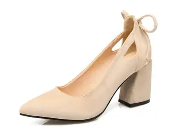 

Ladies Zapatos Mujer Chaussure Femme Wedding Elegant Nice Spring Chunky High Heels Shoes Woman Women Pumps Female G61666