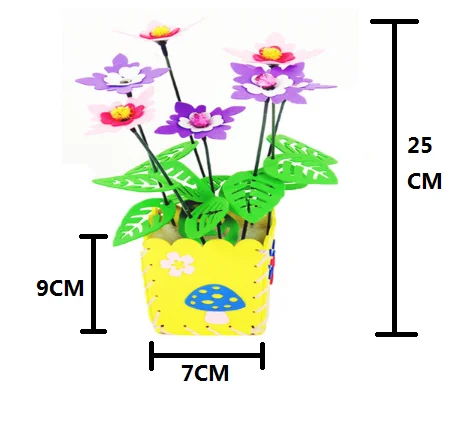 DIY EVA цветок дети ремесло обучающая игрушка для детей старше 3 лет