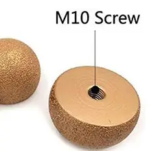 Диаметр 35 мм вакуумной пайки алмазная полировальная Шлифовальная головка M10 резьба Алмазные Заусенцы для гальки камень мрамор гранит кирпич тоже