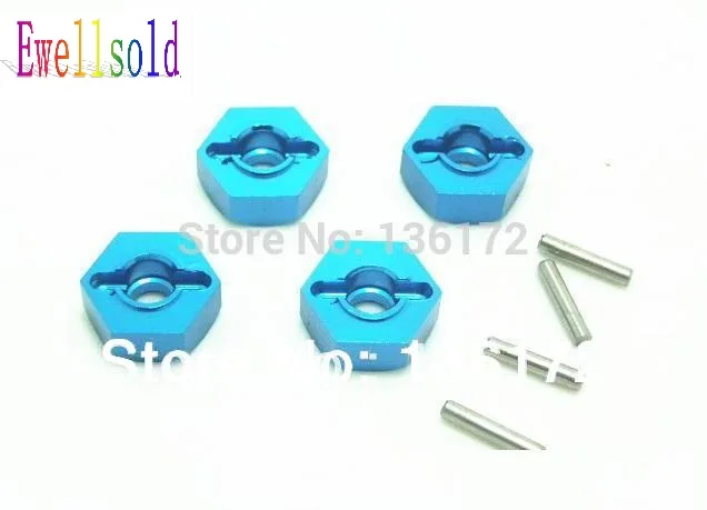 

Ewellsold 1sets RC Car Alloy Wheel Rim nuts/ Adaptor Hub for 1/10 RC car