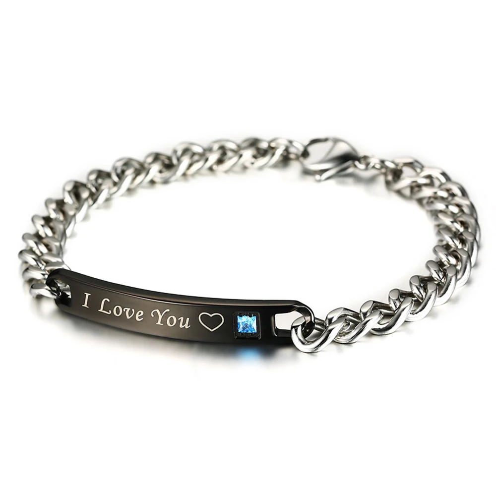 2 Pieces Black & Rose Gold Korean Fashion Trendy crown Bracelet