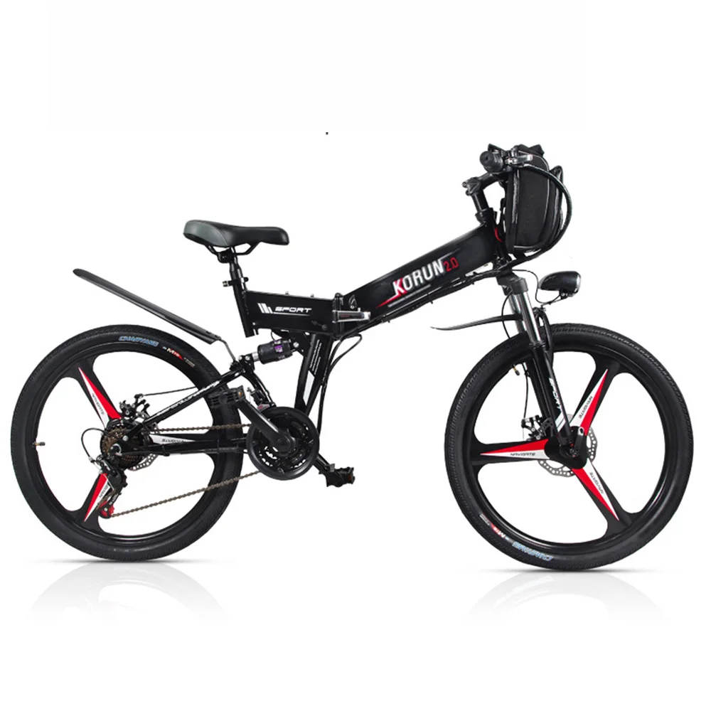 26 дюймов складной Электрический горный велосипед 48 В переменная скорость смарт GPS приложение ebike двойная батарея Встроенный литиевый аккумулятор 40 км/ч