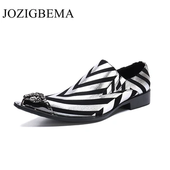

Classic Mens Loafers Genuine Leather Black On Formal Shoes Office Party Wedding Man Dress Casual Footwear
