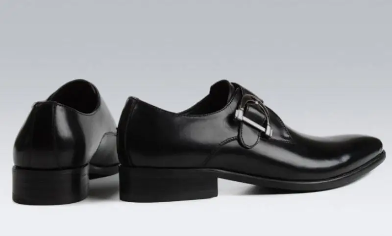 Escritório Nova Tamanho 1 Dos Moda Design Fivela Bico 2 Derby Sapatos Trabalho De Genuíno Couro Vestido Mens Do Homens 44 Carreira Fino Sapatas Casamento 44r6T