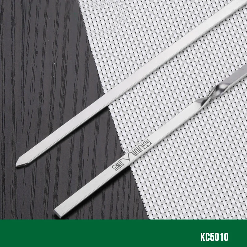 Hot 10pcs 15.7''Stainless Steel Barbeque Skewers Portable BBQ Flat Skewers Shish Kabob Sticks Brbecue Grill Churrasco Sticker