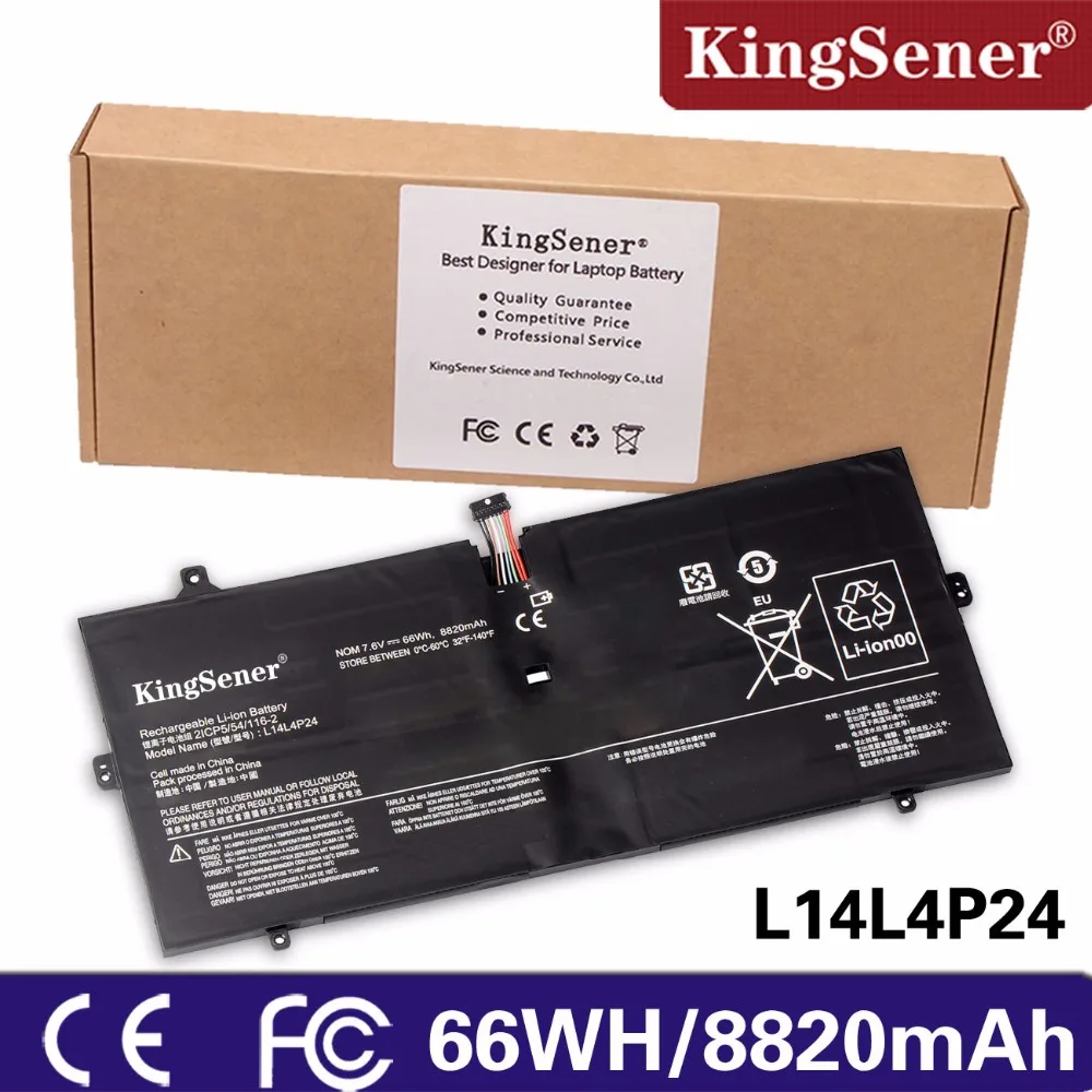 

KingSener New L14L4P24 Laptop Battery For Lenovo YOGA 4 PRO YOGA 900-13ISK 900-IFI 900-ISE L14M4P24 5B10H43261