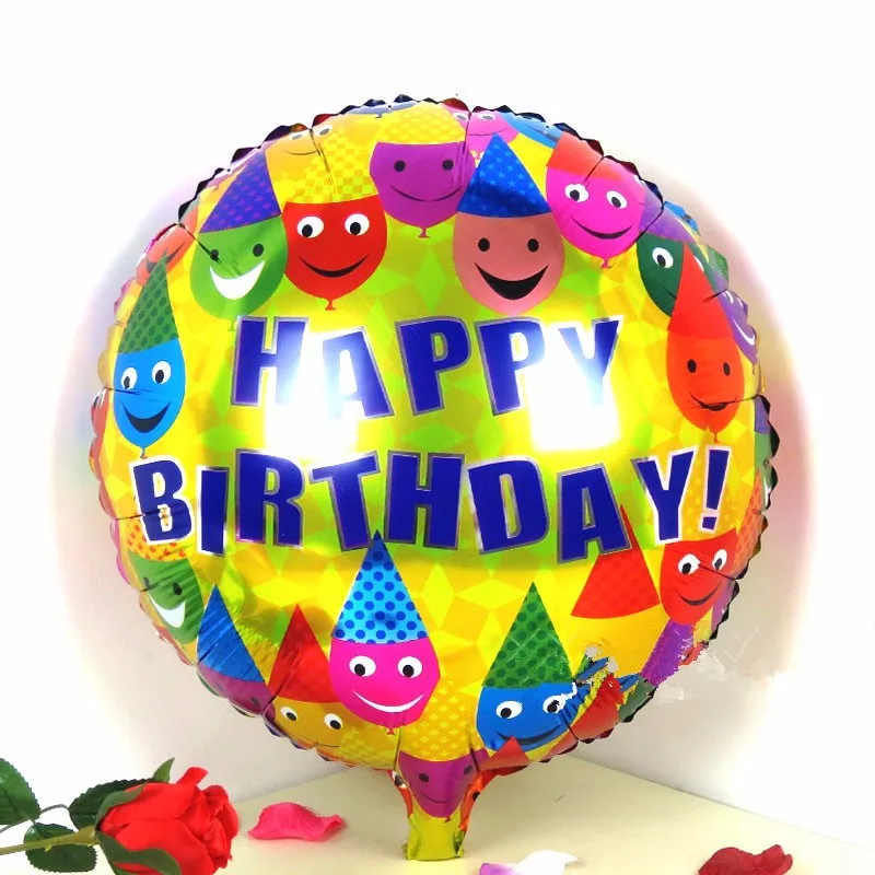 18 дюймов Globos фольгированные шары «С Днем Рождения» детский день рождения надувные игрушки баллон из Гелий воздушные шары для украшения вечеринок Поставки