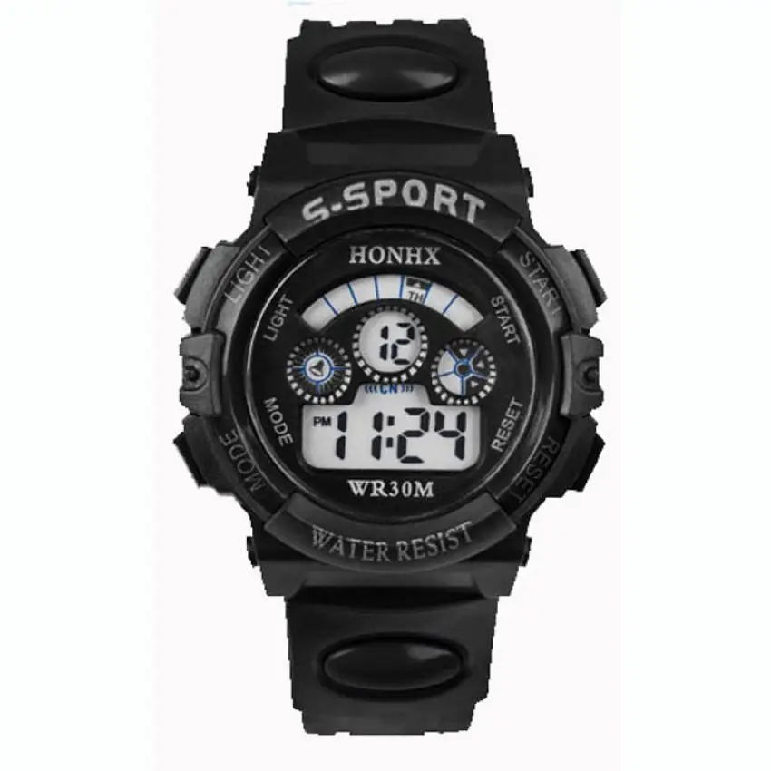 

Life Waterproof Children Boy Digital LED Quartz Alarm Date Sports Wrist Watch Children's Electronic Watch Children's Gift
