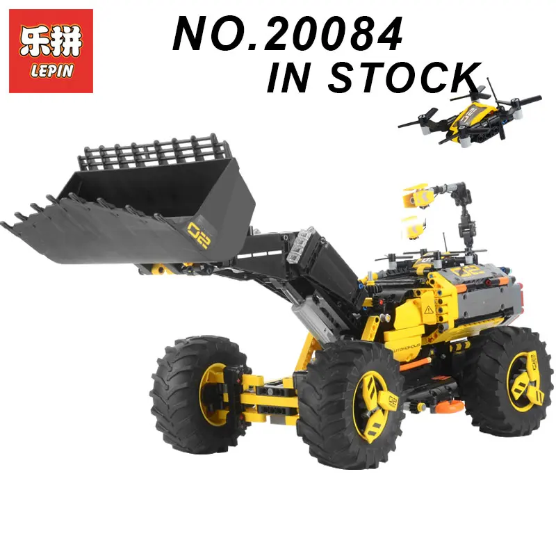 

2018 Lepin 20084 Compatible With Legoing 42081 2 in 1 Technic Series Volvo Concept Wheel Loader ZEUX Building Blocks Bricks