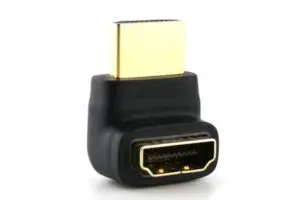 

HDMI 1 4 Male to Female Up Right Angled Port Saver 270 Degree Right Adapter