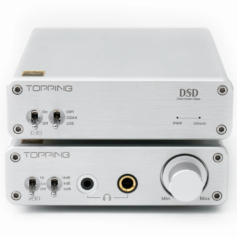 Topping A30 Hifi Desktop Headphone Amplifier 3.5mm/6.35mm Headphone output Topping A30 Hifi Desktop Headphone Amplifier 3.5mm/6.35mm Headphone output