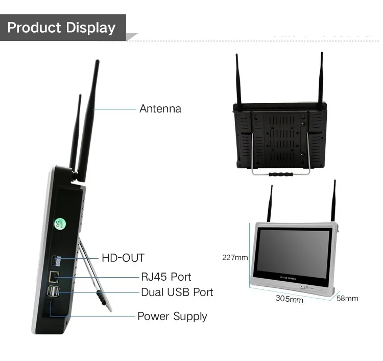 8CH 960P Беспроводной NVR CCTV системы безопасности 1" ЖК-монитор WIFI NVR наборы 1.3MP IR-CUT наружная ip-камера комплект видеонаблюдения