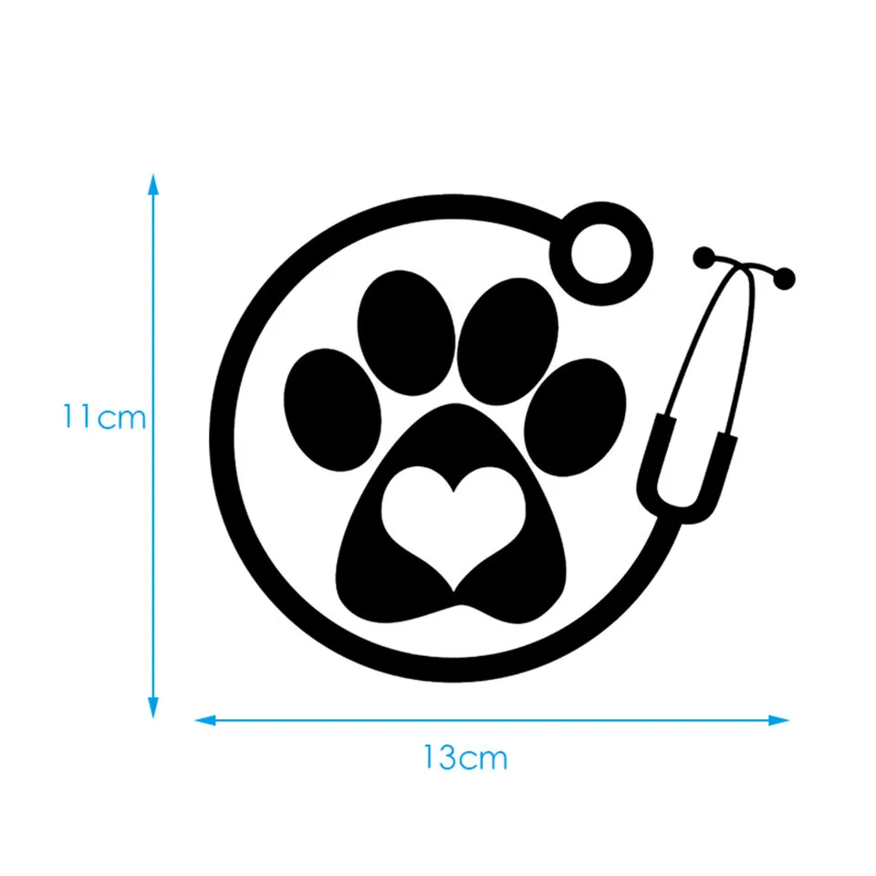 Veterinarian Personality Vinyl Car-Styling Car Accessories Stickers Creative Car Door Window Wall Vinyl Decal Stickers 13cm11cm (5)