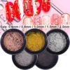 Metal Micro Beads Stainless Steel 0.6mm-2.0mm Nails Art Caviar Beads 3D DIY Gold/Silver/Rose Gold/Silver Grey Nail Art Accessory 1