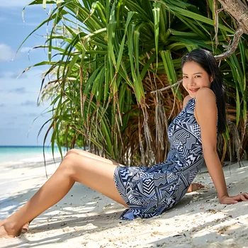 

361 Women Skirt One-piece Swimsuit Sexy Dress Swimming Suit One Piece Bathing Suit for Pool Hot Spring with Pad Underwire Suits