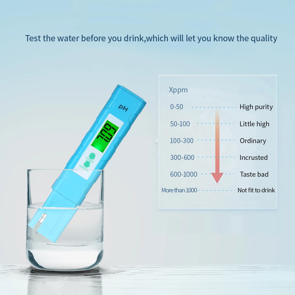 Цифровой ЖК-дисплей метр рН-и Температура тестер ручка Портативный Авто темп компенсации для бассейн Аквариум качество воды тестер