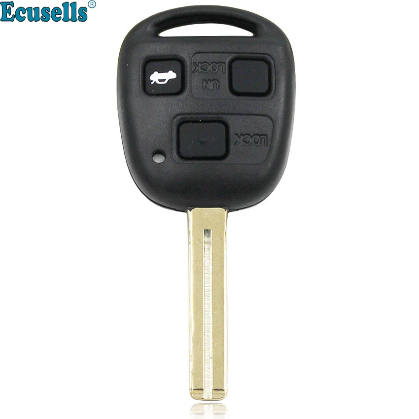 3 кнопки дистанционного ключа оболочки для Lexus ES300 GS300 GS400 GS430 GX470 IS300 LS400 LX470 RX300 SC430 короткие TOY48 с резиновая прокладка