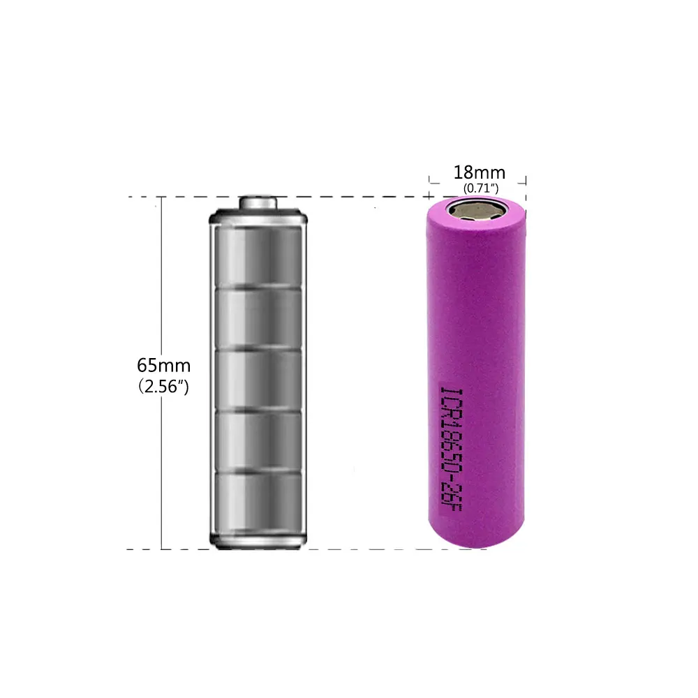 12pcs Original 18650 Battery 3.7V 2600mAh Rechargeable li-ion battery for Power Bank Led flashlight battery 18650