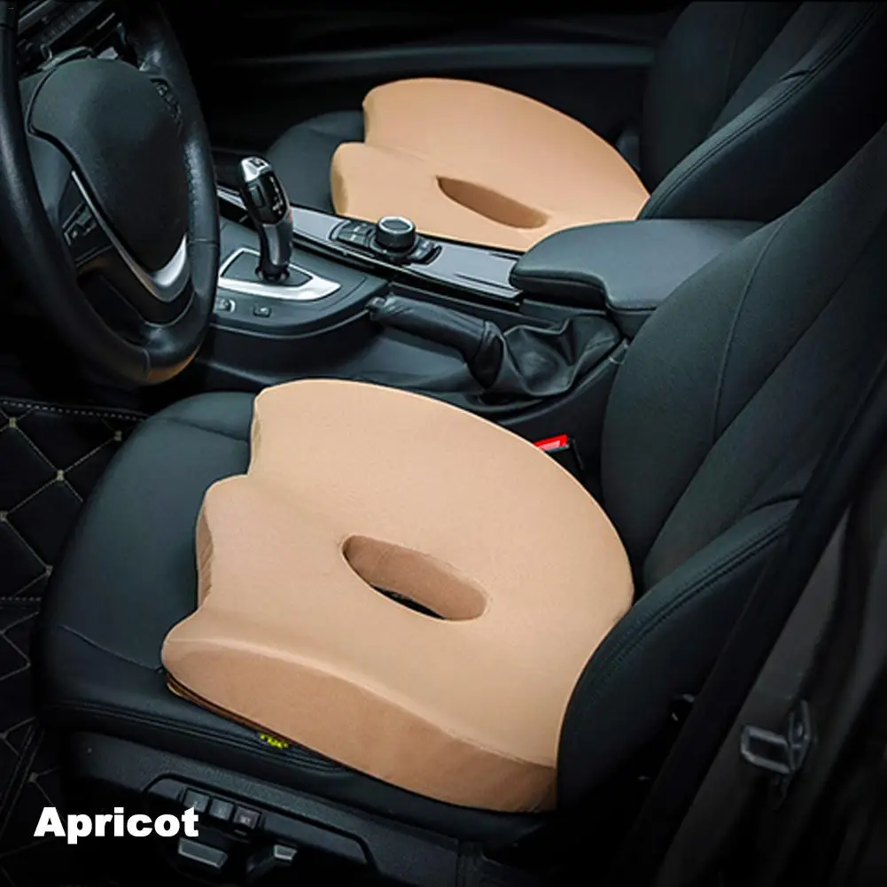 

Auto Car Seat Cushion Breathable Memory Foam Seat Cover Comfortable Increased Anti-Slip Cushion Without Backrest Suitable