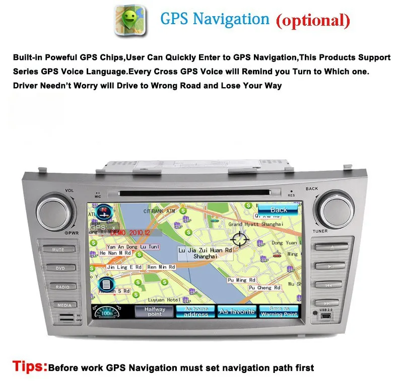 Perfect 8" Car DVD player with GPS(optional),BT/TV,audio Radio stereo,car multimedia headunit for TOYOTA CAMRY 2007 2008 2009 2010 2011 27 Perfect 8" Car DVD player with GPS(optional),BT/TV,audio Radio stereo,car multimedia headunit for TOYOTA CAMRY 2007 2008 2009 2010 2011 27