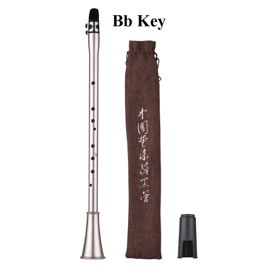 Мини кларнет саксофон компактный Bb/C/Eb ключ кларнет-саксофон ABS Материал духовой инструмент для начинающих с сумкой для переноски - Цвет: Bb Key
