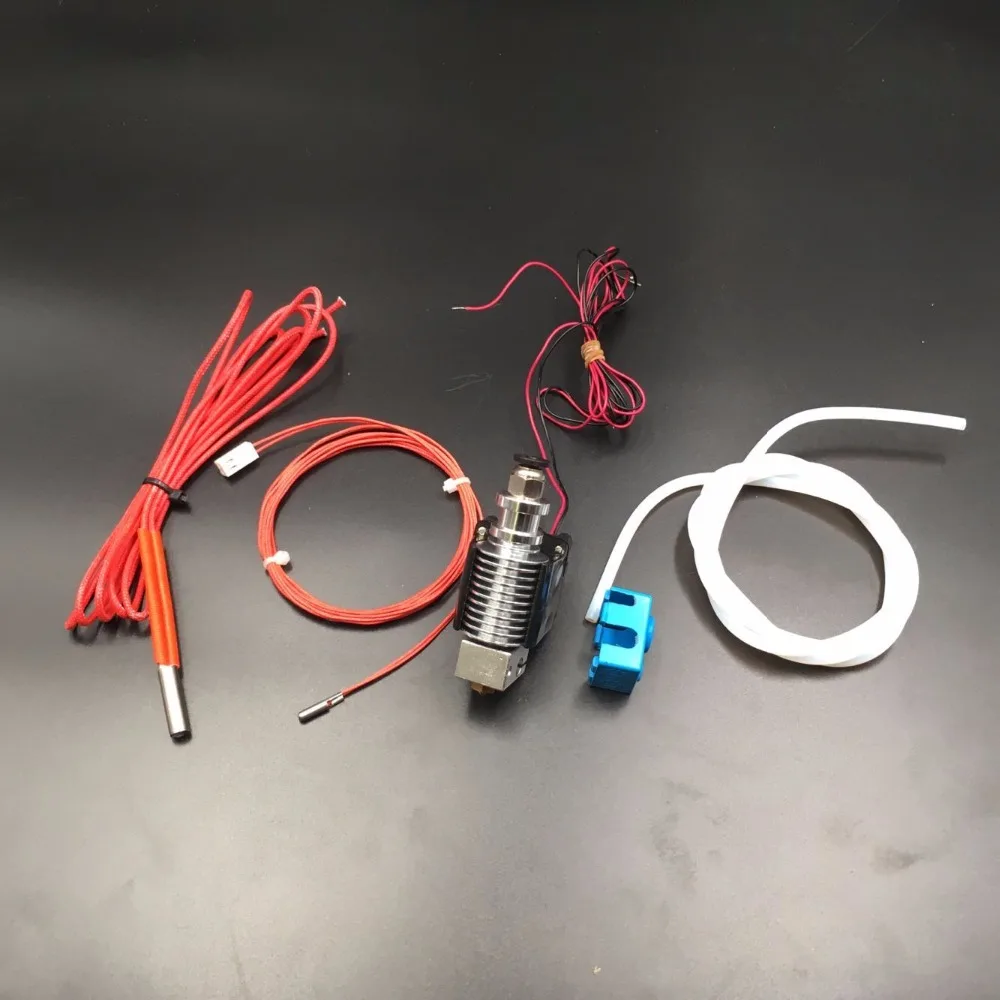 

SWMAKER 1.75MM All metal Bowden v6 PT100 hotend full kit 0.4MM nozzle With 1 Meter PTFE Tube