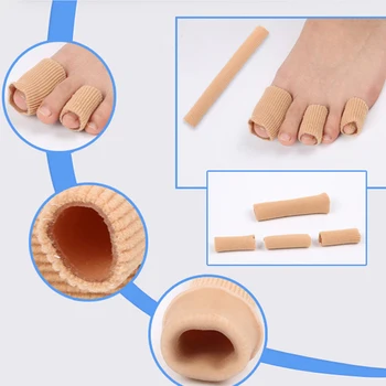 

1 piece of fabric gel tube bandage finger and toe protector foot pain protection hand and foot pain relief foot pad care insole