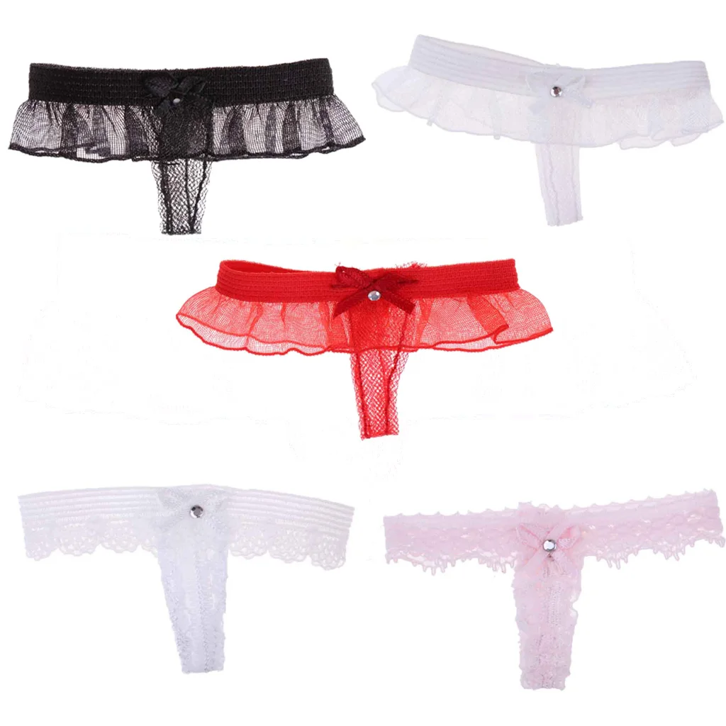 1/6 Female Briefs Lace Thong Sexy Underwear Clothes for 12