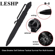 LESHP Practical tactical pencil Glass Breaker Self Defense Tactical Survival Pen Multi-function Camping Tool for Writing
