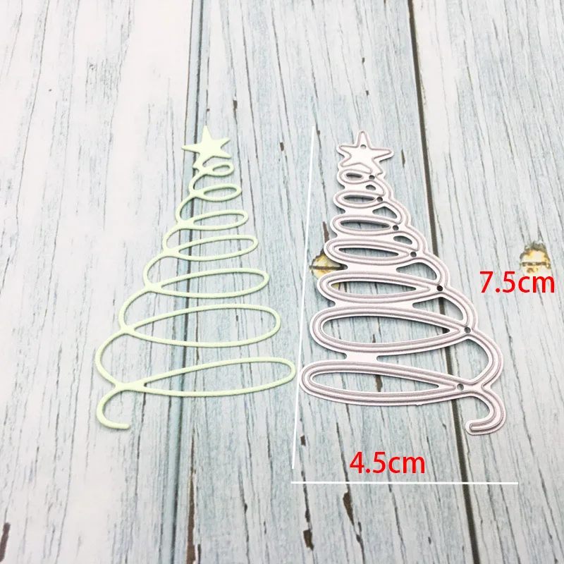 

Christmas Tree DIY Metal Cutting Dies Star Shape Stencils For Card Making Decorative Embossing Suit Paper Cards Stamp Diecuts