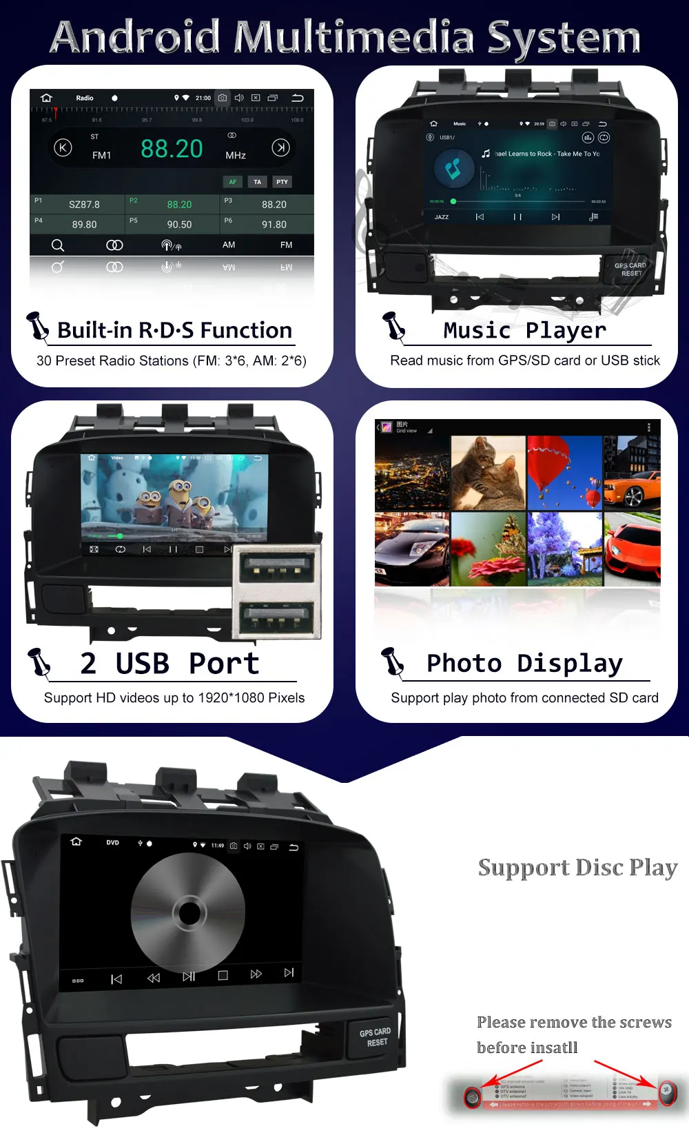 Top Android 8.0 4GB RAM For Opel Vauxhall Astra J Buick Verano 2010-2014 Car DVD Radio Stereo BT GPS Navigation Player Octa Core 10