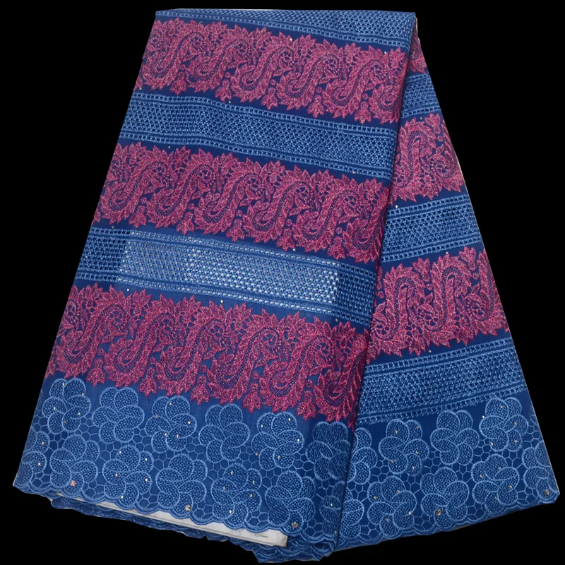 

(5yards/pc) high quality African cotton lace fabric 2018 new Swiss lace fabric with wonderful embroidery for party dress CLP301