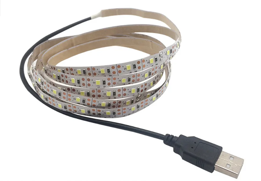 USB Светодиодная лента лампа 2835SMD DC5V гибкий светодиодный светильник лента 1 м 2 м 3 м 4 м 5 М HD ТВ Настольный экран подсветка косой светильник ing