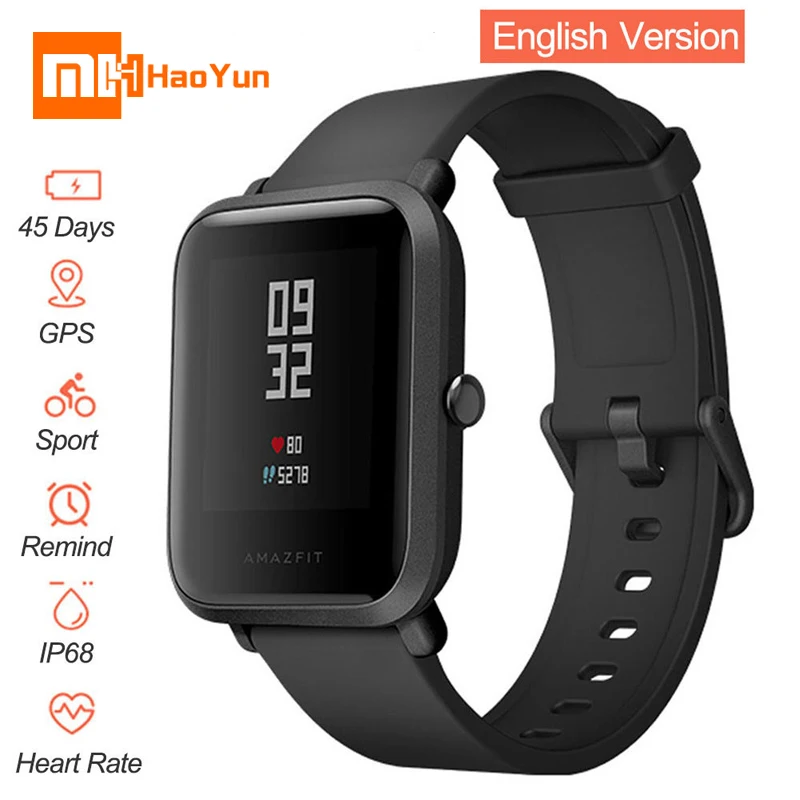 Оригинальные Смарт часы Xiao mi Hua Amazfit Bip BIT PACE Lite Youth Verison Fit IP68 Водонепроницаемые